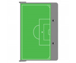 Silver Soccer Clipboard